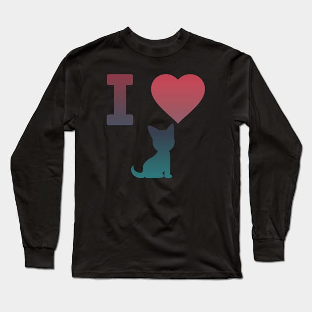 I Love Cats Long Sleeve T-Shirt by MACIBETTA